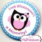 Baby Owl Buttons Personalized Buttons Custom..