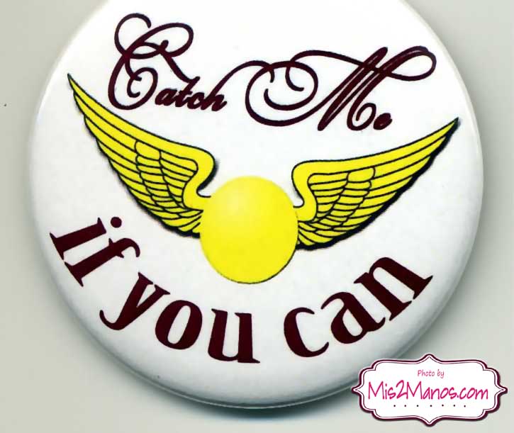Harry Potter Golden Snitch Ball Buttons Personalized Buttons Custom ...