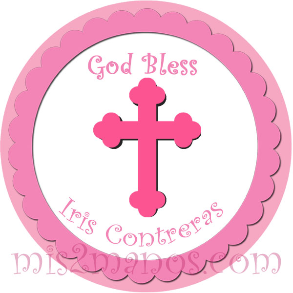 Baptism Stickers Personalized Labels 2 Inch Round Favor Tag For Baptism Or Christening Stickers Set Of 20